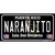 Naranjito Puerto Rico Black Novelty Sticker Decal