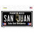 San Juan Puerto Rico Black Novelty Sticker Decal