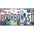 Bourbon St License Plate Art Novelty Sticker Decal