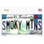 Smoky Mountains License Plate Art Novelty Sticker Decal