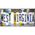 West Virginia License Plate Art Novelty Sticker Decal