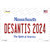 Desantis 2024 Massachusetts Novelty Sticker Decal