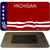 Michigan Bicentennial 76 State Blank Novelty Metal Magnet