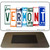 Vermont License Plate Tag Art Novelty Metal Magnet