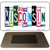 Wisconsin License Plate Tag Art Novelty Metal Magnet