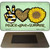 Peace Love Summer Sunflower Novelty Metal Magnet