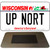 Up Nort Wisconsin Novelty Metal Magnet