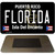 Florida Puerto Rico Black Novelty Metal Magnet