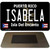 Isabela Puerto Rico Black Novelty Metal Magnet