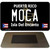 Moca Puerto Rico Black Novelty Metal Magnet