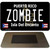 Zombie Puerto Rico Black Novelty Metal Magnet