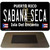 Sabana Seca Puerto Rico Black Novelty Metal Magnet