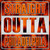 Straight Outta Philadelphia Orange Novelty Metal Square Sign