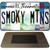 Smoky Mountains License Plate Art Novelty Metal Magnet