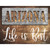 Arizona Stencil Life is Best Novelty Rectangle Sticker Decal