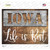 Iowa Stencil Life is Best Novelty Rectangle Sticker Decal