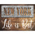 New York Stencil Life is Best Novelty Rectangle Sticker Decal