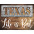 Texas Stencil Life is Best Novelty Rectangle Sticker Decal