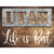 Utah Stencil Life is Best Novelty Rectangle Sticker Decal