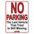 No Parking Still Missing Novelty Rectangle Sticker Decal