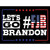 Lets Go Brandon FJB Novelty Rectangle Sticker Decal