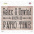 Relax Unwind Patio Time Novelty Rectangle Sticker Decal
