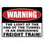 Warning Light At End Of Tunnel Novelty Rectangle Sticker Decal