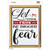 Faith Biiger Than Your Fear Novelty Rectangle Sticker Decal