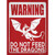 Warning Do Not Feed Dragons Novelty Rectangle Sticker Decal