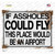 If Assholes Could Fly Novelty Rectangle Sticker Decal