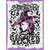 Beautifully Wicked Purple Novelty Rectangle Sticker Decal