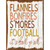 Flannels Bonfires Smores Novelty Rectangle Sticker Decal