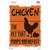 Chicken That Poops Breakfast Novelty Rectangle Sticker Decal