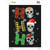 Ho Ho Ho Skulls Novelty Rectangle Sticker Decal