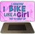 Bike Like A Girl Novelty Metal Magnet M-9856