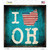 I Love Ohio Novelty Square Sticker Decal