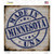 Minnesota Stamp On Wood Novelty Square Sticker Decal