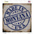 Montana Stamp On Wood Novelty Square Sticker Decal