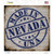 Nevada Stamp On Wood Novelty Square Sticker Decal