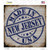 New Jersey Stamp On Wood Novelty Square Sticker Decal