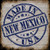 New Mexico Stamp On Wood Novelty Square Sticker Decal
