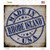 Rhode Island Stamp On Wood Novelty Square Sticker Decal