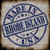 Rhode Island Stamp On Wood Novelty Square Sticker Decal