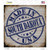 South Dakota Stamp On Wood Novelty Square Sticker Decal