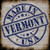 Vermont Stamp On Wood Novelty Square Sticker Decal