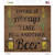 Always Time For Another Beer Novelty Square Sticker Decal