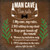 Man Cave 5 Rules Novelty Square Sticker Decal