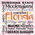 Florida Motto Novelty Square Sticker Decal