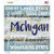 Michigan Motto Novelty Square Sticker Decal