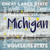 Michigan Motto Novelty Square Sticker Decal